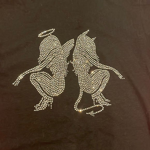 O-Mighty Devil & Angel Crystal💥 Rhinestone top - Picture 6 of 12